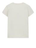 GUESS ATH D COL T-shirt con orsetto sci bianco