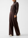 GUESS ATH D PRE Pantalone Olympe gamba larga CAFFE
