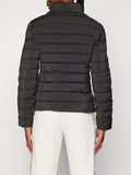 GUESS ATH D PRE Piumino trapuntato collo alto nero
