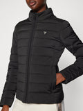 GUESS ATH D PRE Piumino trapuntato collo alto nero