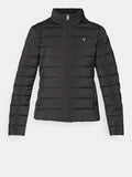 GUESS ATH D PRE Piumino trapuntato collo alto nero