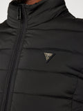 GUESS ATH D PRE Piumino trapuntato collo alto nero