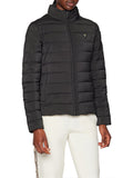 GUESS ATH D PRE Piumino trapuntato collo alto nero