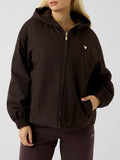 GUESS ATH D PRE Giubbino Olympe con cappuccio CAFFE