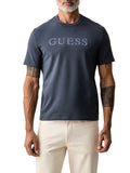 GUESS T-shirt Prat logo grigio