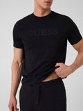 GUESS ATH U PRE T-shirt Prat logo nero