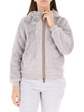 K-WAY D Giubbino deva light spacer fur reversibile bianco