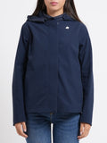 K-WAY Giubbino cappuccio bleizou bonded NAVY