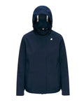 K-WAY Giubbino cappuccio bleizou bonded NAVY