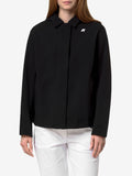 K-WAY Giubbino cappuccio bleizou bonded nero