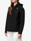 K-WAY Giubbino cappuccio bleizou bonded nero