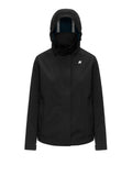 K-WAY Giubbino cappuccio bleizou bonded nero
