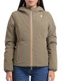 K-WAY D Giubbino lily st warm reversibile VERDE MILITARE