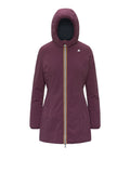 K-WAY Giubbino cappuccio Denise st warm double MALVA