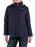 K-WAY Giubbino marlette twill soft beaver NAVY