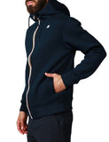 K-WAY U Felpa giubbino scuba rainer spac blu