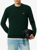 LACOSTE U Pullover girocollo VERDE SCURO