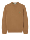 LACOSTE U Maglione in lana cardata marrone