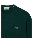 LACOSTE U Maglione in lana cardata VERDE SCURO