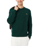 LACOSTE U Maglione in lana cardata VERDE SCURO