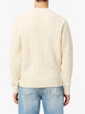LACOSTE U Pullover a trecce panna