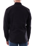 LACOSTE U Camicia basic piccolo logo coccodrillo blu