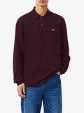 LACOSTE U Polo manica lunga marrone