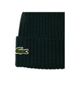 LACOSTE U Cappello a costine con logo VERDE SCURO