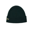 LACOSTE U Cappello a costine con logo VERDE SCURO
