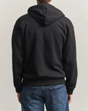 LACOSTE U Felpa con zip e cappuccio nero