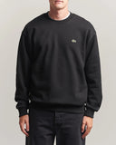 LACOSTE U Felpa girocollo classic fit nero