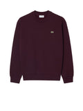 LACOSTE U Felpa girocollo classic fit marrone