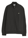 LACOSTE Felpa full zip logo coccodrillo nero