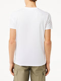 LACOSTE U T-shirt in cotone Pima bianco