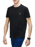 LACOSTE U T-shirt in cotone Pima nero