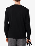 LACOSTE U T-shirt manica lunga nero