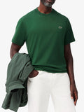 LACOSTE U T-shirt in cotone verdone
