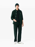 LACOSTE T-shirt basic logo coccodrillo VERDE SCURO