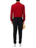 LACOSTE U Pantaloni tuta basic con piccolo logo coccodrillo nero