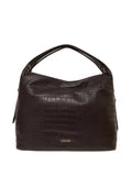 LIU JO Borsa tote bag effetto cocco MARRONE SCURO