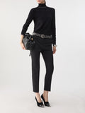 LIU JO BLACK Pantalone a sigaretta nero
