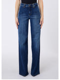 LIU JO BLUE DENIM Jeans wide leg blu