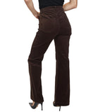 LIU JO BLUE DENIM Pantalone elasticizzato a zampa marrone
