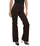 LIU JO BLUE DENIM Pantalone elasticizzato a zampa marrone