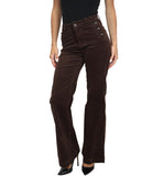 LIU JO BLUE DENIM Pantalone elasticizzato a zampa marrone