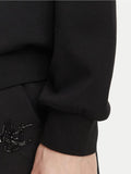 LIU JO SPORT Felpa girocollo basic nero
