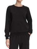LIU JO SPORT Felpa girocollo basic nero