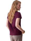 LIU JO SPORT T-shirt con logo strass MELANZANA