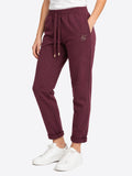 LIU JO SPORT Pantalone sportivo con risvolto MELANZANA