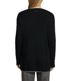 LIU JO WHITE Maxi cardigan nero